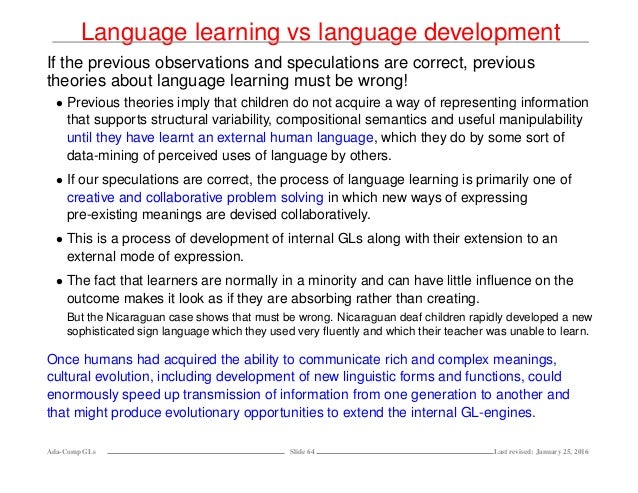 Communicating Meaning: The Evolution and Development of Language